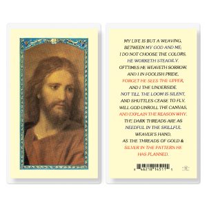 My Life is But a Weaving Laminated Prayer Card (pack of 25)