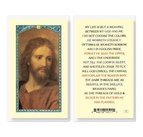 My Life is But a Weaving Laminated Prayer Card (pack of 25)