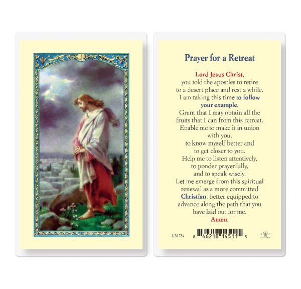 Prayer for Retreat Laminated Prayer Card (pack of 25)