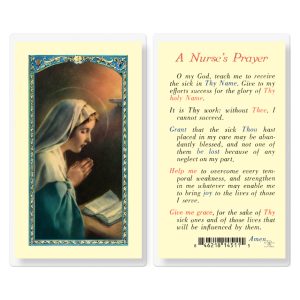 Nurse's Prayer Laminated Prayer Card (pack of 25)