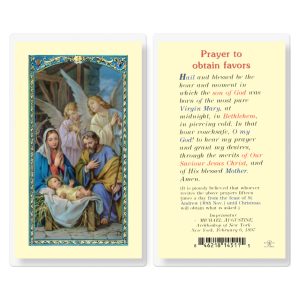 Prayer to Obtain Favors Laminated Prayer Card (pack of 25)