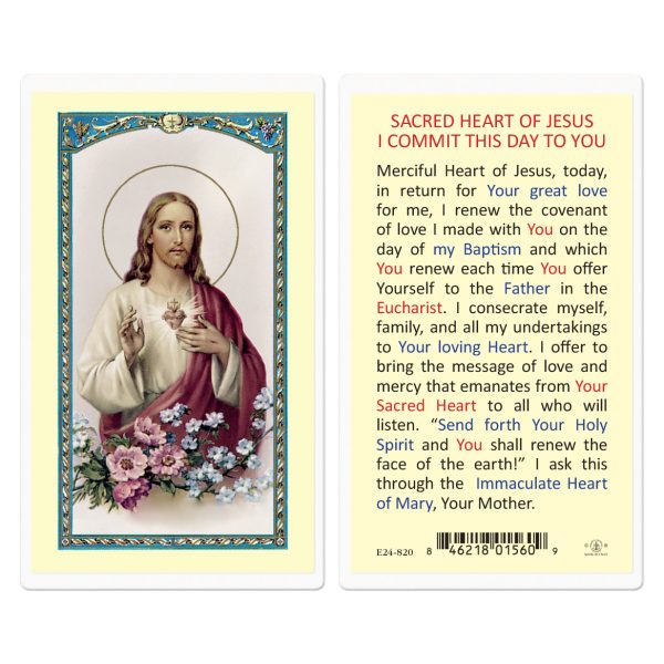 I Commit This Day to You Laminated Holy Card (pack of 25)