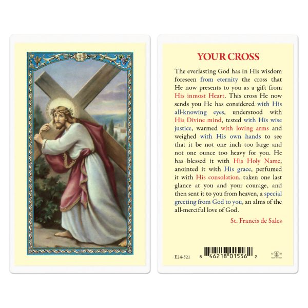 Your Cross Laminated Holy Card (pack of 25)