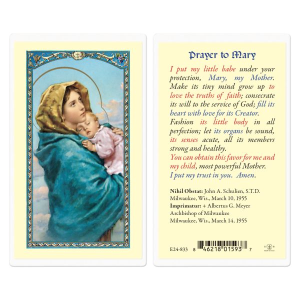 Mary-Madonna of the Street Laminated Holy Card (pack of 25)