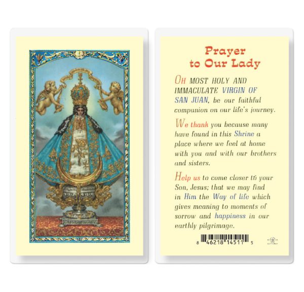 Our Lady of San Juan Laminated Prayer Card (pack of 25)