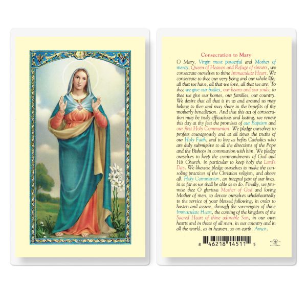 Consecration of Mary Laminated Prayer Card (pack of 25)
