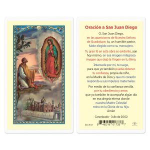 Our Lady of Guadalupe Laminated Prayer Card (pack of 25)