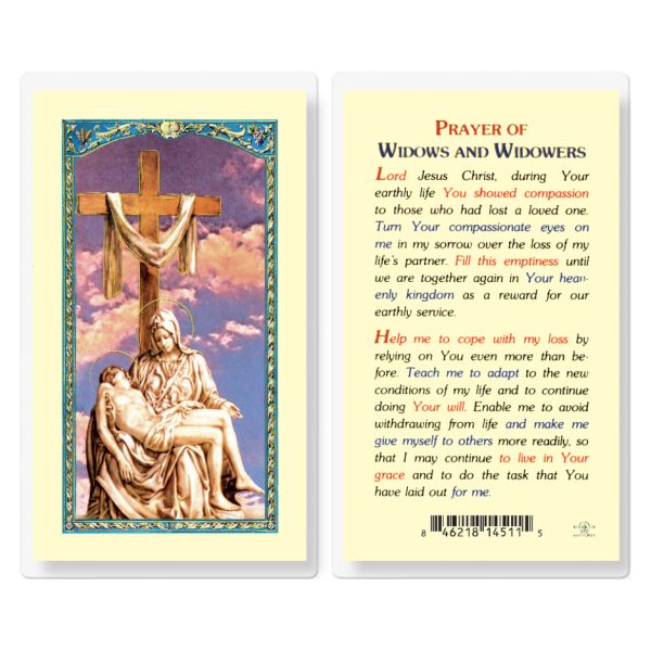 Widows and Widowers Laminated Holy Card (pack of 25)