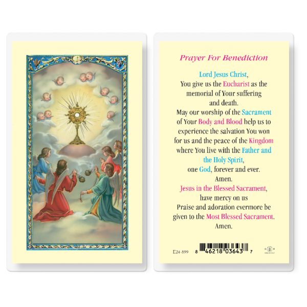 Benediction Prayer Laminated Holy Card (pack of 25)