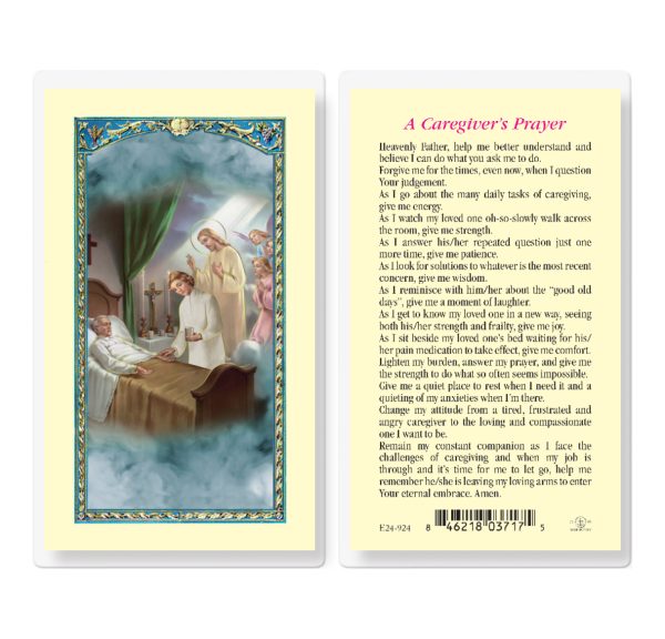 Caregiver Prayer Laminated Prayer Card (pack of 25)