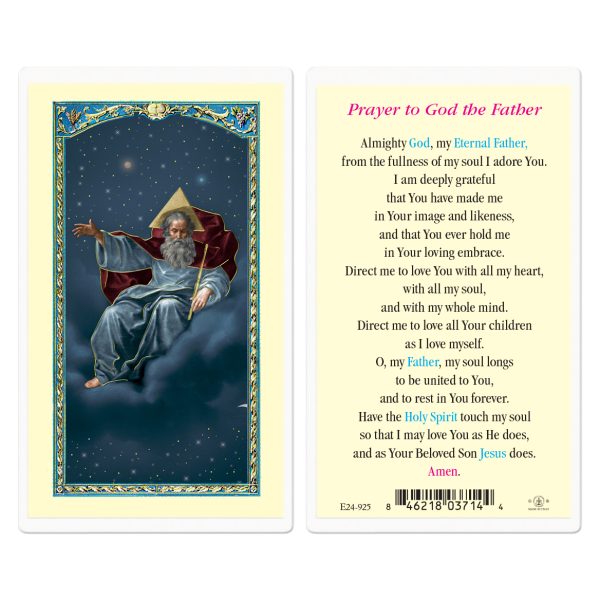 God the Father Laminated Holy Card (pack of 25)