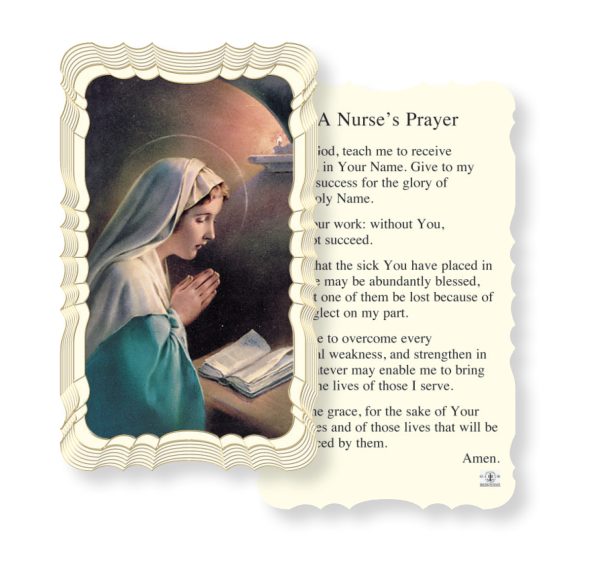 Nurse's Prayer Embossed Linen Prayer Card (Pack of 50)