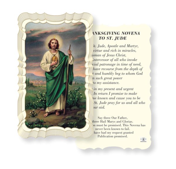 Prayer to Saint Jude Embossed Linen Prayer Card (Pack of 50)