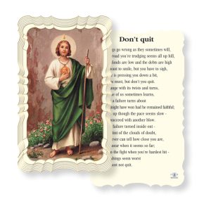 Prayer to Saint Jude Embossed Linen Prayer Card (Pack of 50)