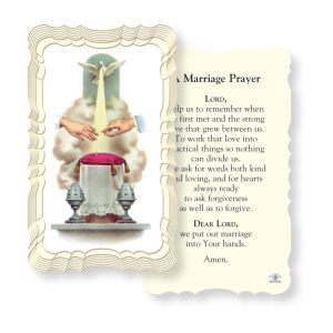 Marriage Prayer Embossed Linen Prayer Card (Pack of 50)