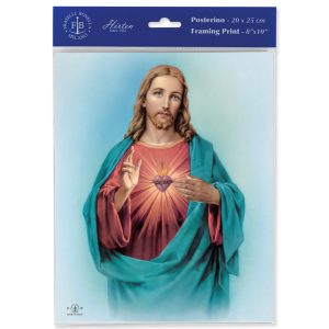 8" x 10" Sacred Heart of Jesus Print (sold in packages of 3)