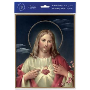 8" x 10" Sacred Heart of Jesus Print (sold in packages of 3)