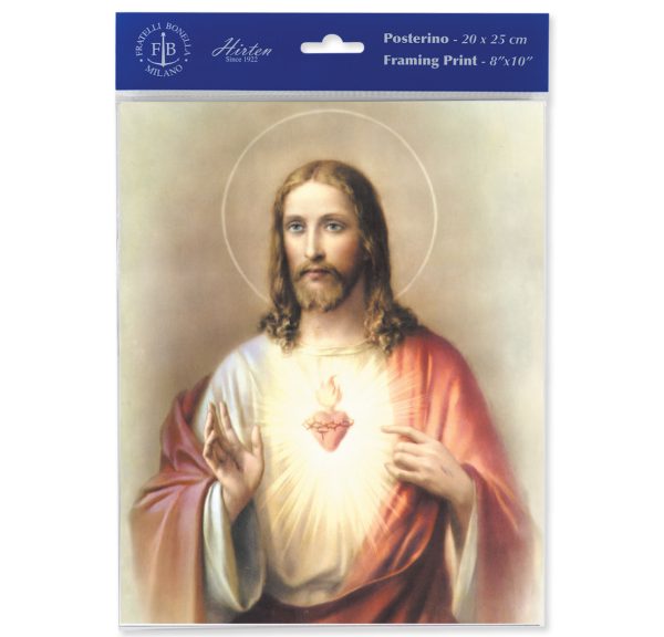 8" x 10" Sacred Heart of Jesus Print (sold in packages of 3)