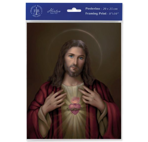 8" x 10" Sacred Heart of Jesus Print (sold in packages of 3)