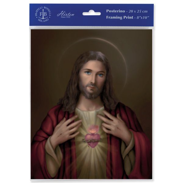 8" x 10" Sacred Heart of Jesus Print (sold in packages of 3)