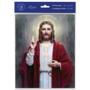 8" x 10" Sacred Heart of Jesus Print (sold in packages of 3)