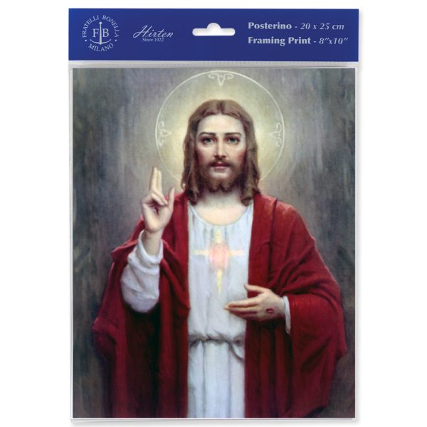 8" x 10" Sacred Heart of Jesus Print (sold in packages of 3)