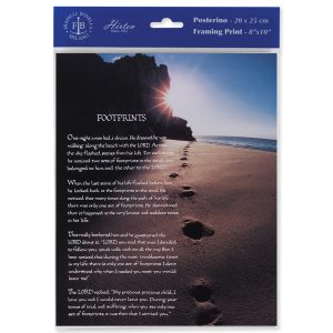 8" x 10" Footprints Mercy Print (sold in packages of 3)