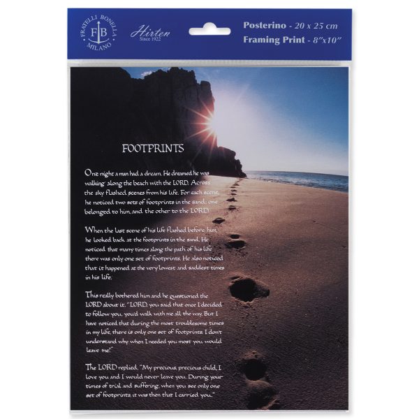 8" x 10" Footprints Mercy Print (sold in packages of 3)