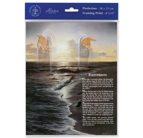 8" x 10" Footprints Print (sold in packages of 3)