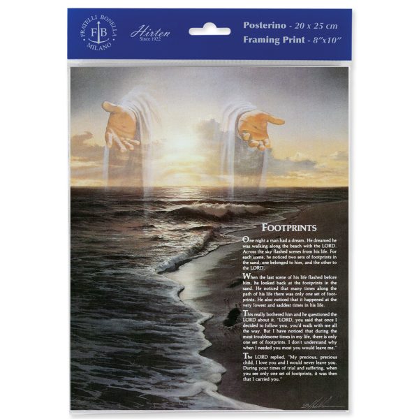 8" x 10" Footprints Print (sold in packages of 3)