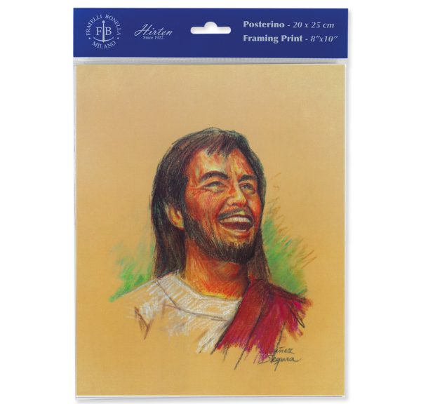8" x 10" Laughing Jesus Print (sold in packages of 3)