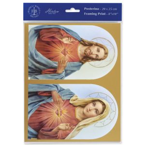 8" x 10" The Sacred Hearts Print (sold in packages of 3)