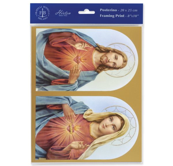 8" x 10" The Sacred Hearts Print (sold in packages of 3)