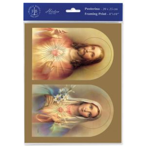 8" x 10" The Sacred Hearts Print (sold in packages of 3)