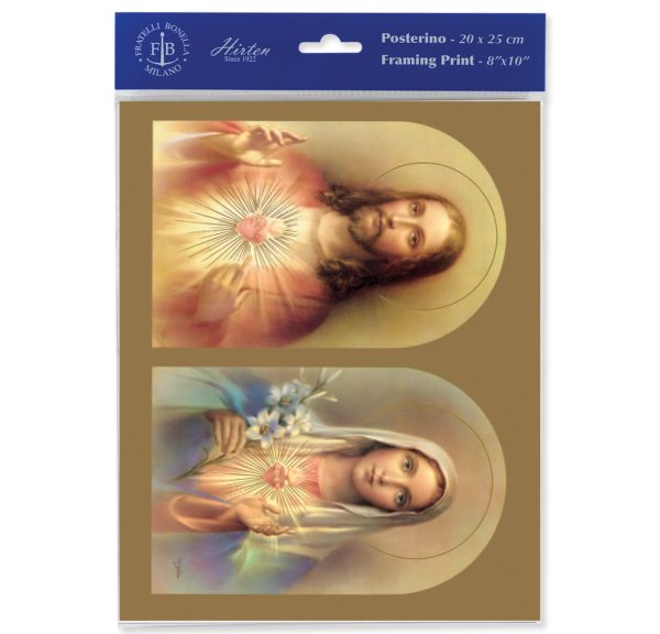 8" x 10" The Sacred Hearts Print (sold in packages of 3)