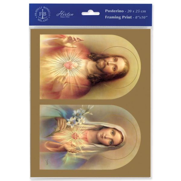 8" x 10" The Sacred Hearts Print (sold in packages of 3)