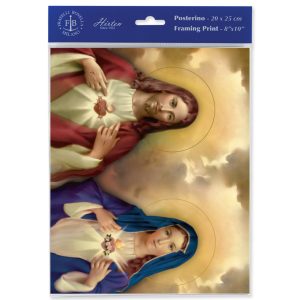8" x 10" The Sacred Hearts Print (sold in packages of 3)
