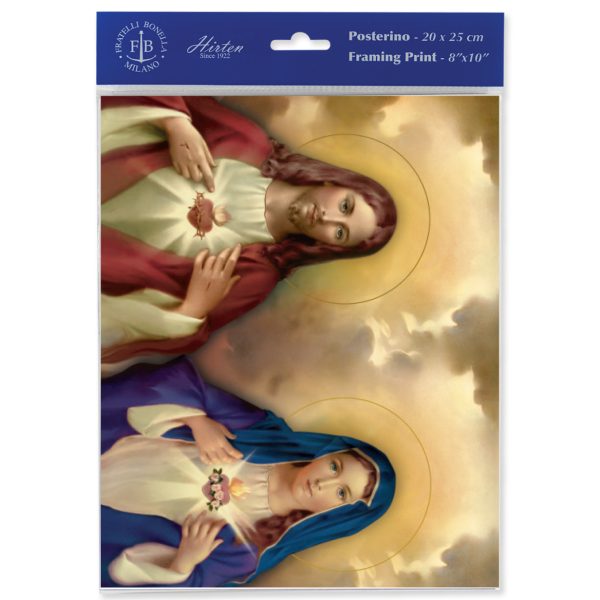 8" x 10" The Sacred Hearts Print (sold in packages of 3)