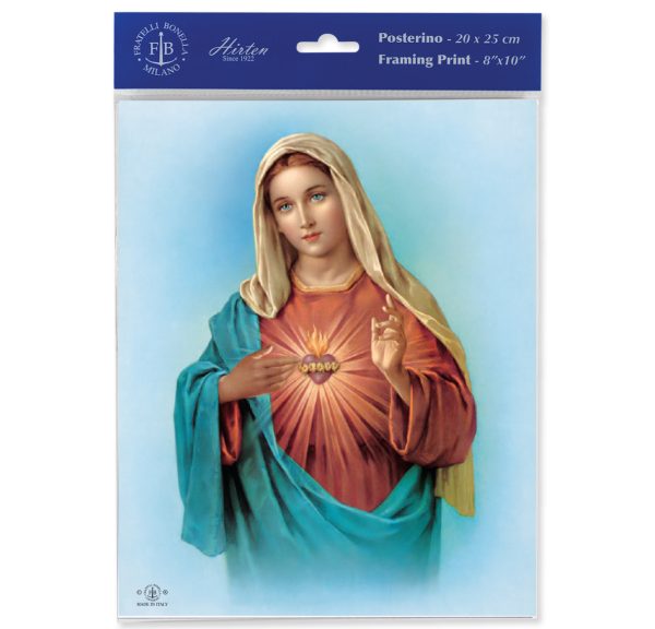 8" x 10" Immaculate Heart of Mary Print (sold in packages of 3)