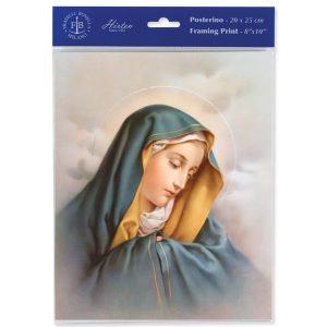 8" x 10" Our Lady of Sorrows Print (sold in packages of 3)