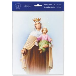8" x 10" Our Lady of Mount Carmel Print (sold in packages of 3)