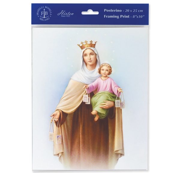 8" x 10" Our Lady of Mount Carmel Print (sold in packages of 3)