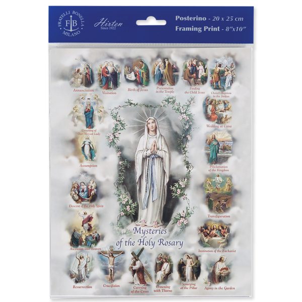 8" x 10" Mysteries of the Rosary Print (sold in packages of 3)