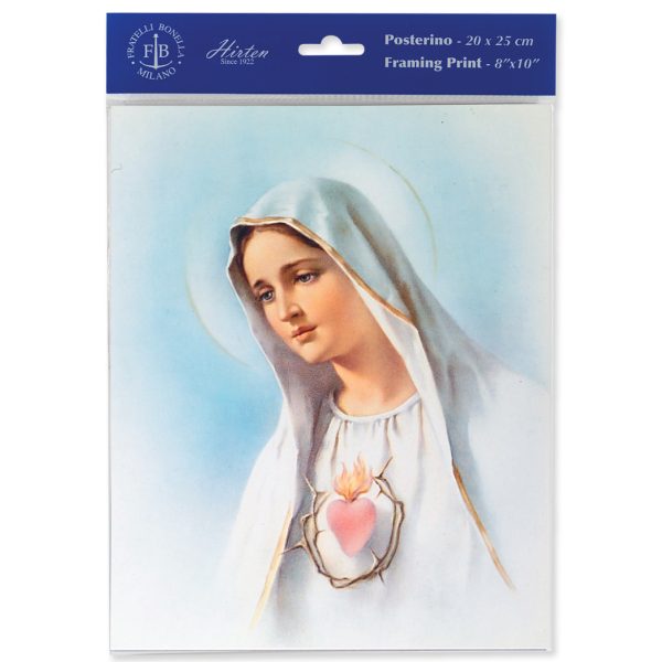 8" x 10" Immaculate Heart of Mary Print (sold in packages of 3)