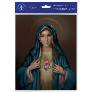 8" x 10" Immaculate Heart of Mary Print (sold in packages of 3)