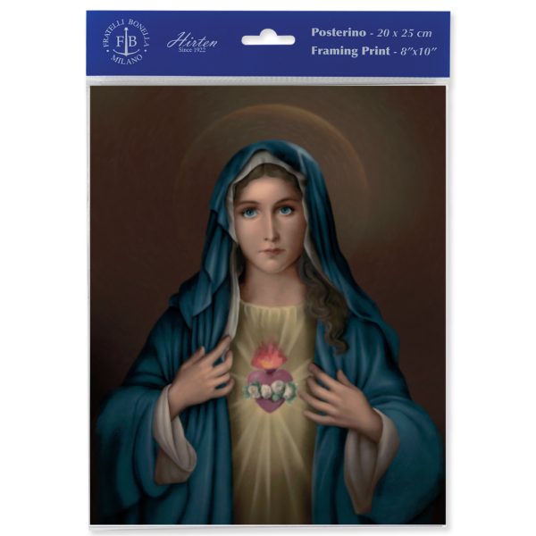 8" x 10" Immaculate Heart of Mary Print (sold in packages of 3)