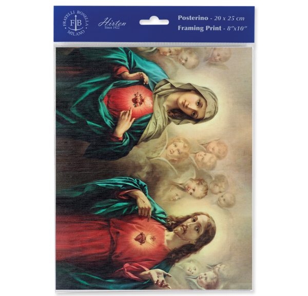 8" x 10" The Sacred Hearts Print (sold in packages of 3)
