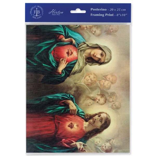 8" x 10" The Sacred Hearts Print (sold in packages of 3)