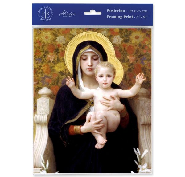 8" x 10" Madonna of the Lilies Print (sold in packages of 3)