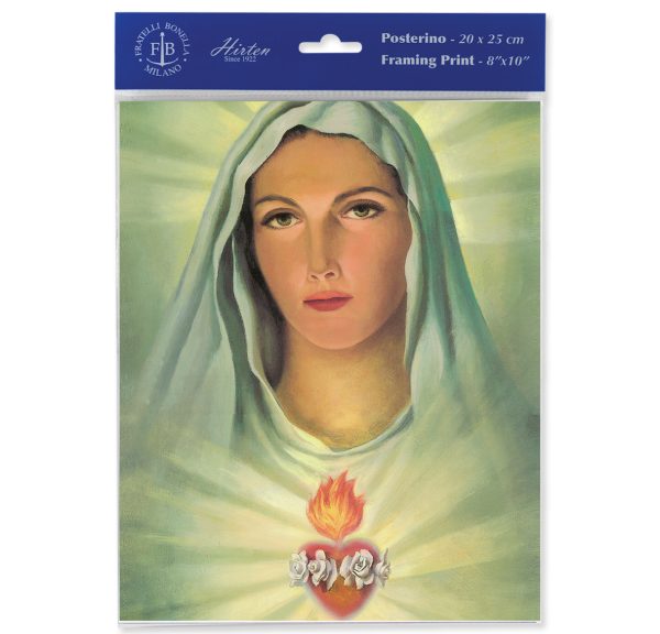 8" x 10" Immaculate Heart of Mary Print (sold in packages of 3)